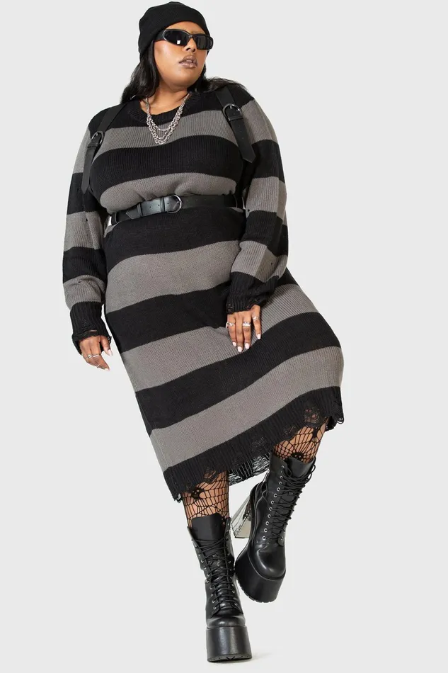 Killstar Midi Women Within Souls Sweater Dress
