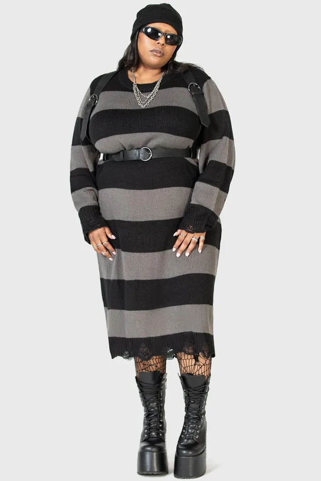 Killstar Midi Women Within Souls Sweater Dress