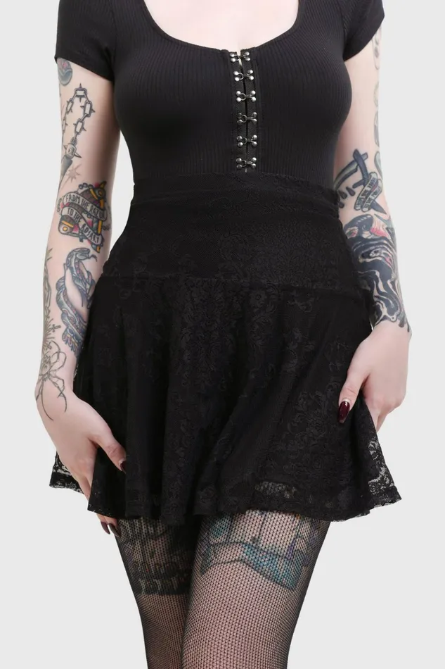 Killstar Mini Skirts Women Howling Child Mini Skirt