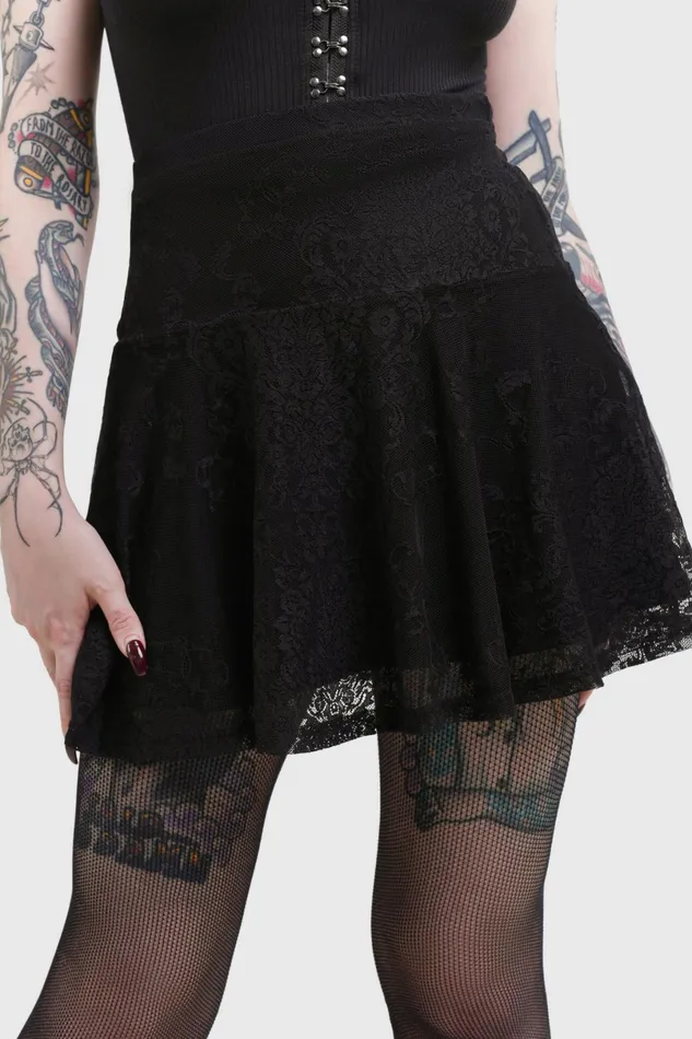 Killstar Mini Skirts Women Howling Child Mini Skirt