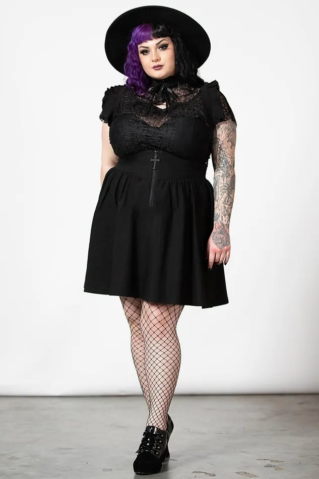 Killstar Mini Skirts Women Yuna Suspender Skirt