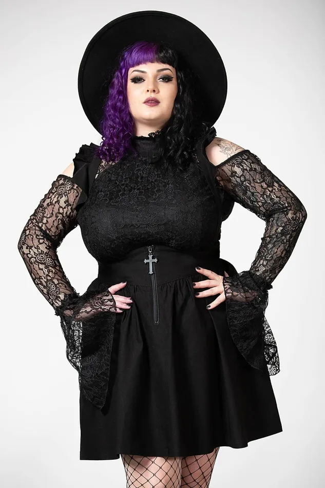 Killstar Mini Skirts Women Yuna Suspender Skirt
