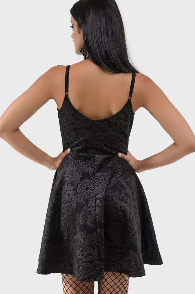 Killstar Party Women Magica Skater Dress BLACK LILY