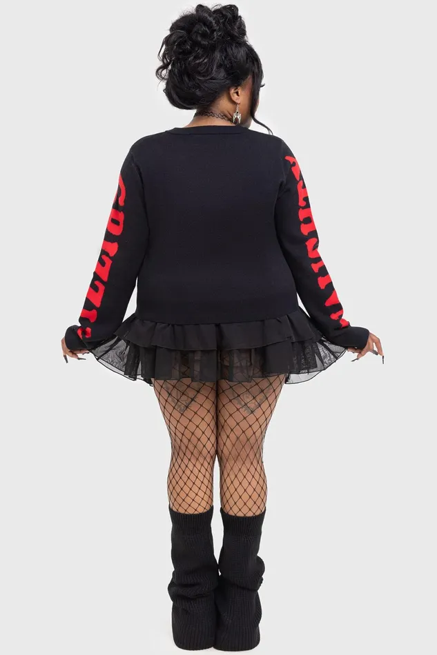 Killstar Sweaters Women Naughty Grizzly Knit Sweater