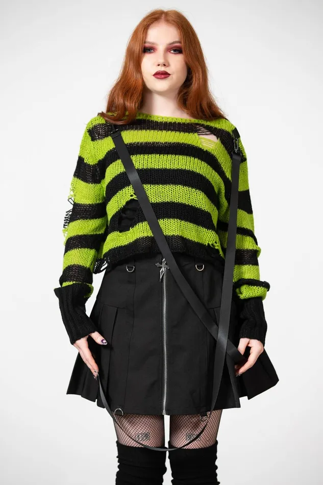 Killstar Sweaters Women Slugs N039 Snails Knit Sweater