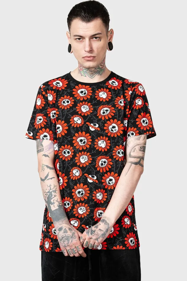 Killstar TShirts and Vests Men Gloom Garden TShirt