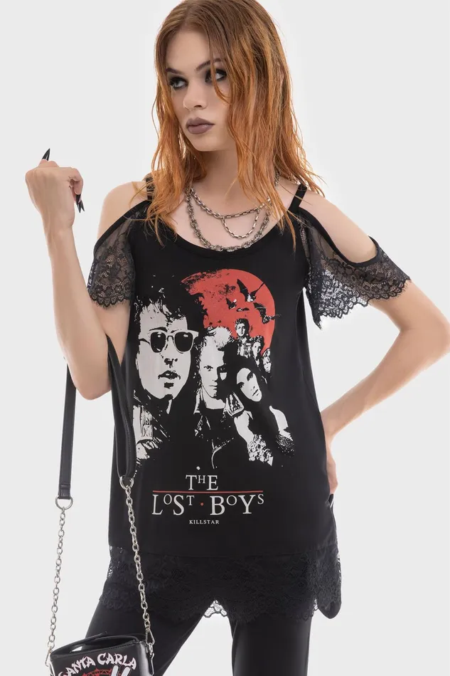 Killstar TShirts and Vests Women Bad Element Cold Shoulder Top