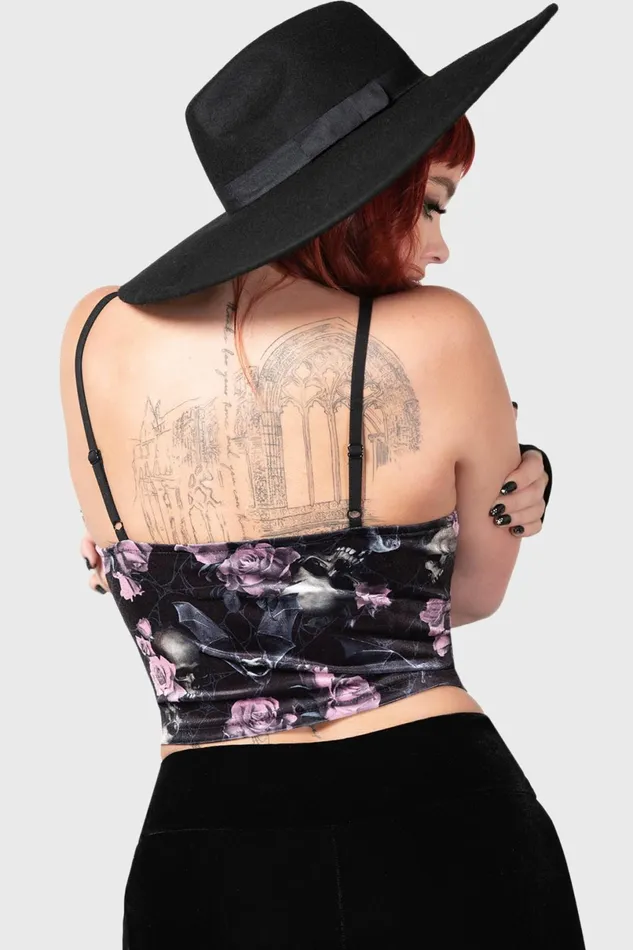 Killstar TShirts and Vests Women Lost In Sin Zip Top BLACKPINK