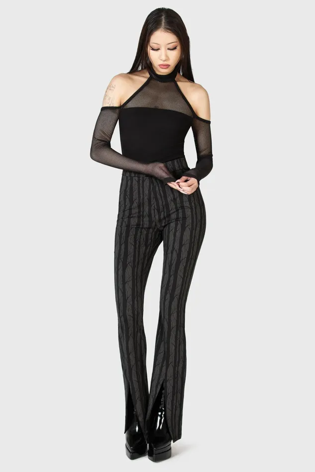 Killstar Trousers and Jeans Women Tricks On You Bootcut Trousers