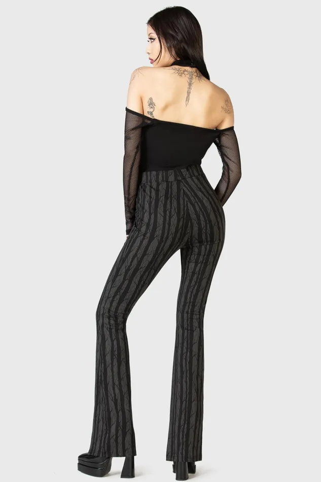 Killstar Trousers and Jeans Women Tricks On You Bootcut Trousers