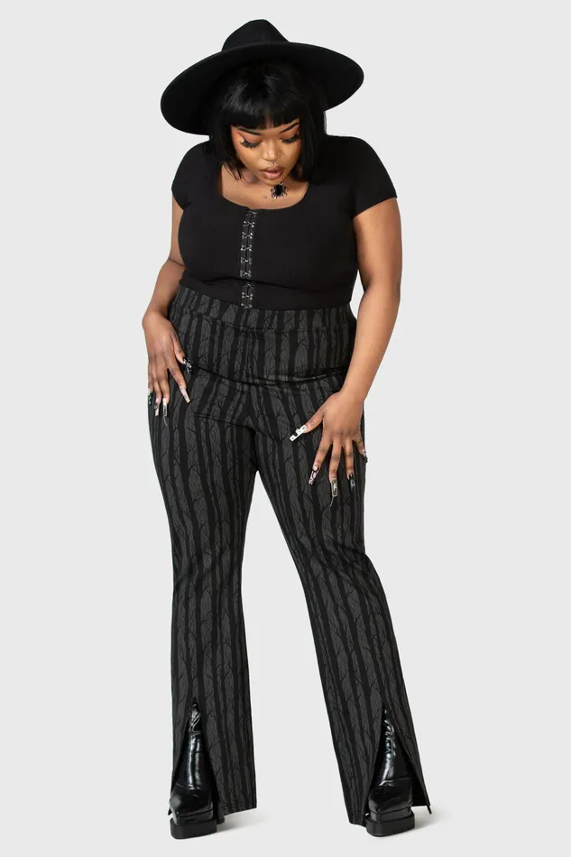 Killstar Trousers and Jeans Women Tricks On You Bootcut Trousers
