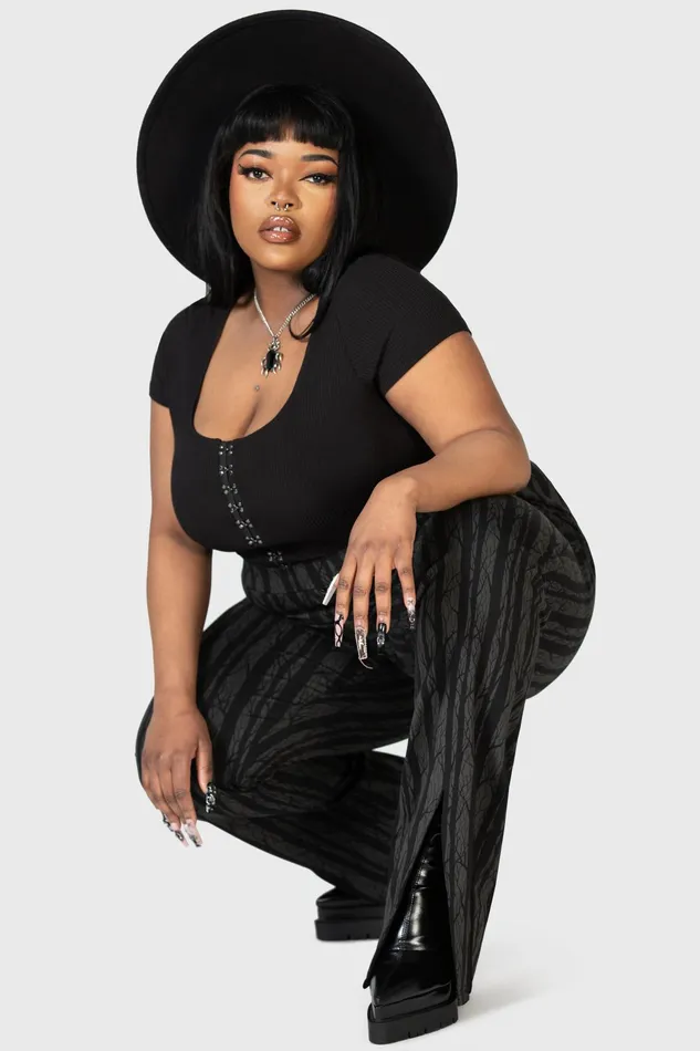 Killstar Trousers and Jeans Women Tricks On You Bootcut Trousers