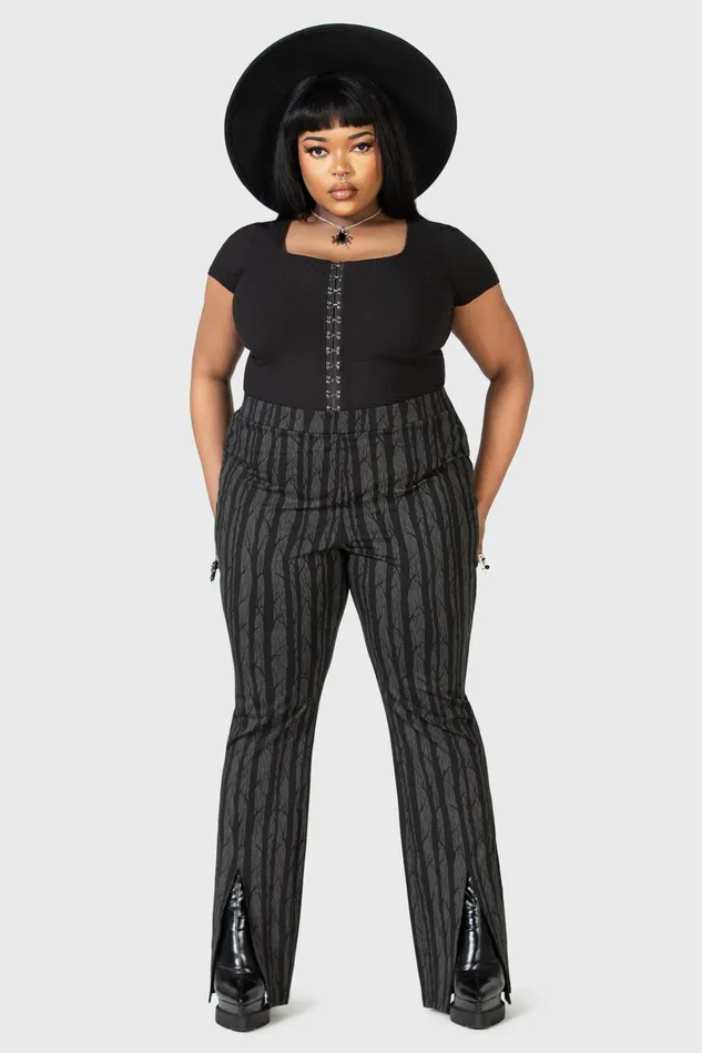 Killstar Trousers and Jeans Women Tricks On You Bootcut Trousers