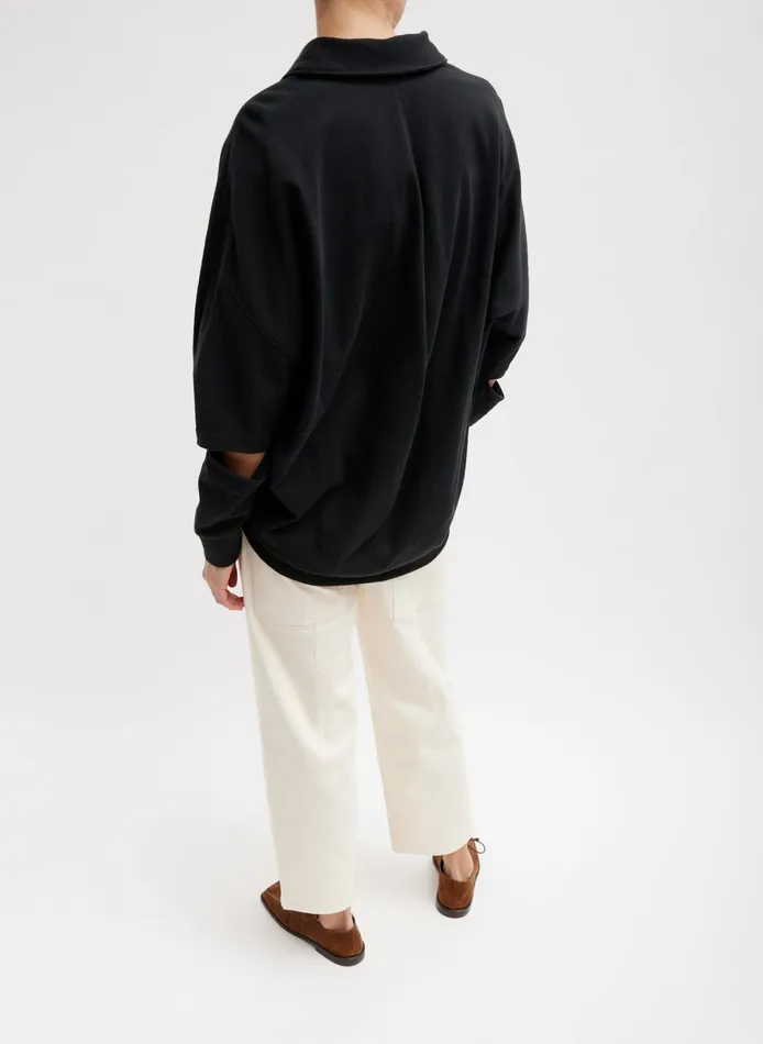 Knitwear and Sweatshirts Women Tibi Summer Sweatshirting Polo Collar Sweatshirt