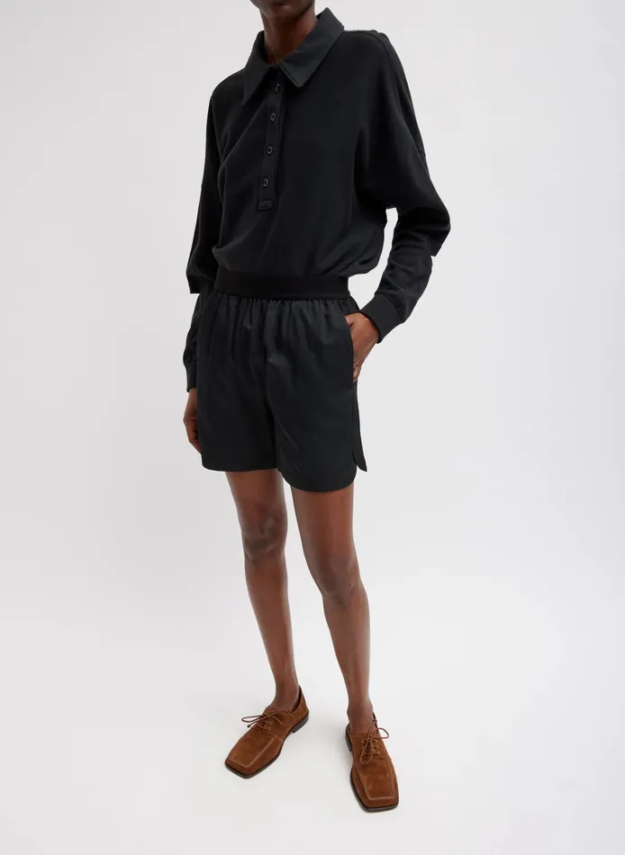 Knitwear and Sweatshirts Women Tibi Summer Sweatshirting Polo Collar Sweatshirt