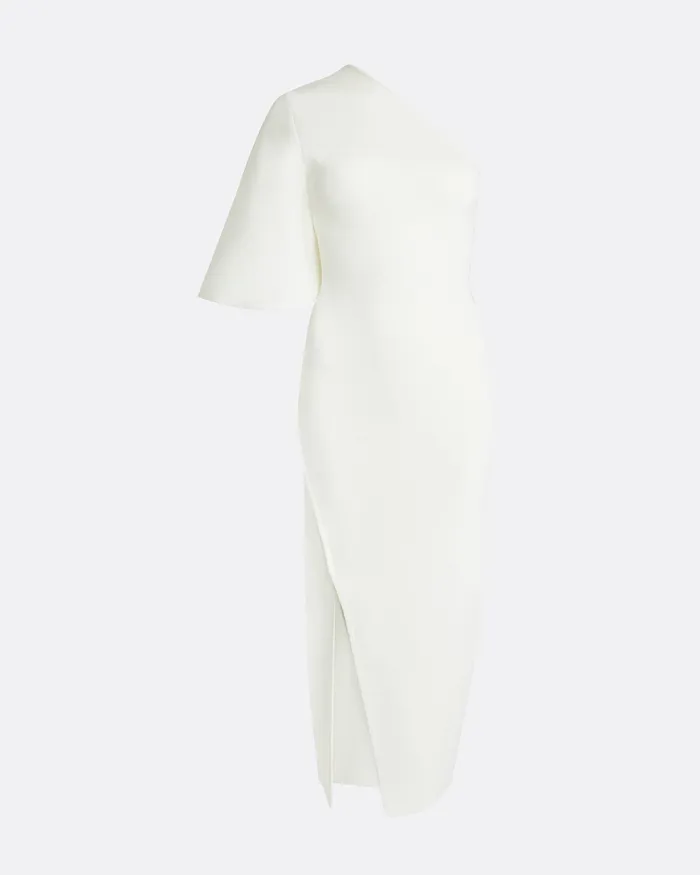 Knitwear Kalypso Ivory Midi Knit Dress Ivory 8211 Safiyaa Women