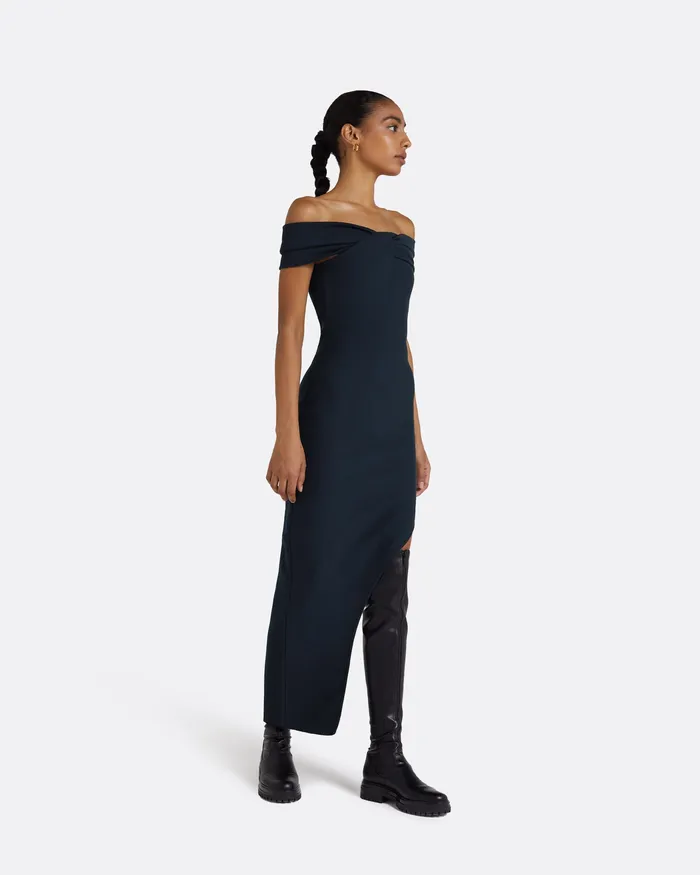 Knitwear Nouvia Navy Knit Dress Navy Safiyaa Women