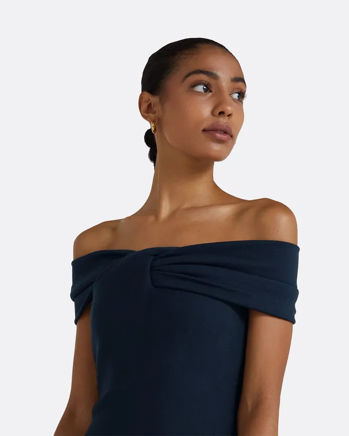 Knitwear Nouvia Navy Knit Dress Navy Safiyaa Women