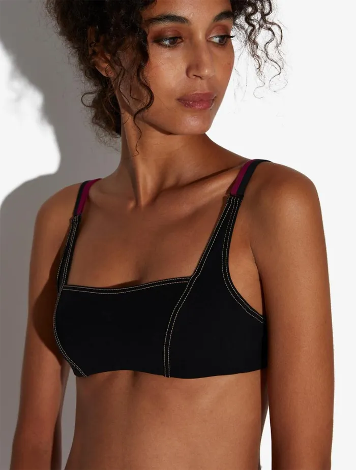 La Perla Bralette Bikini Top In Black Women Bikinis