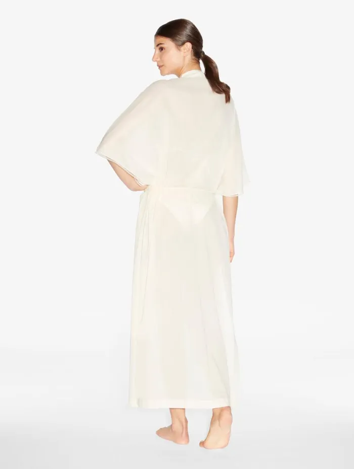 La Perla Kaftan In Nude With Beading Women Beach Coverups