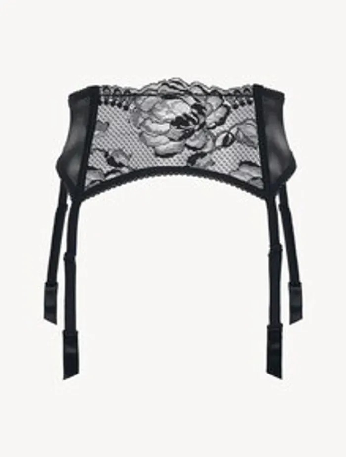 La Perla Lace Suspender Belt In Black Women Garter Belts