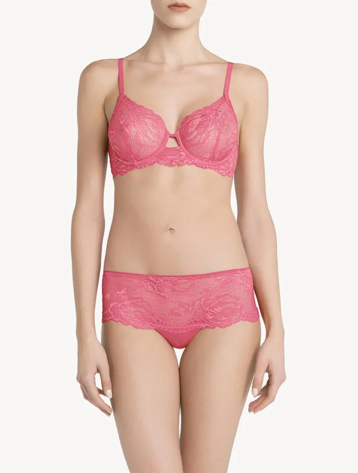 La Perla Luxury Lace Underwired Bra In Wild Orchid Women Underwired