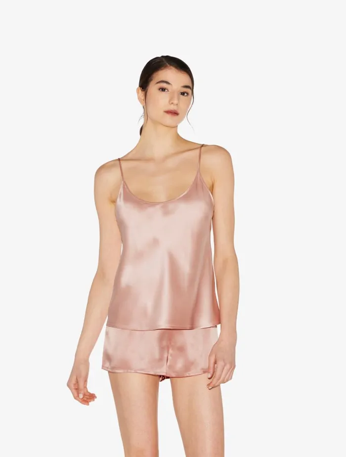 La Perla Luxury Silk Camisole In Powder Pink Women Camisoles
