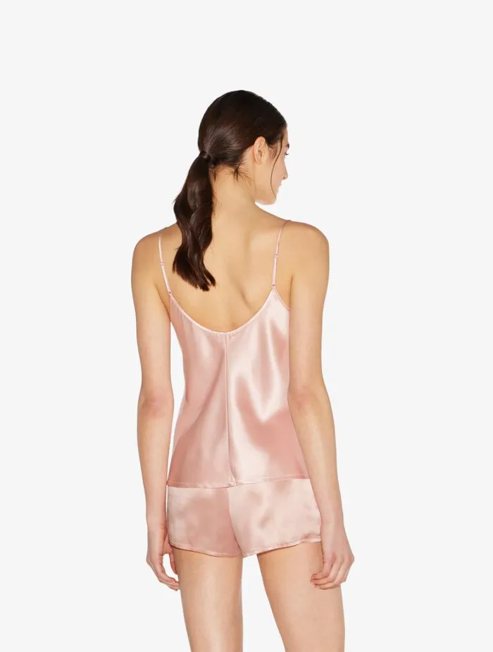 La Perla Luxury Silk Camisole In Powder Pink Women Camisoles