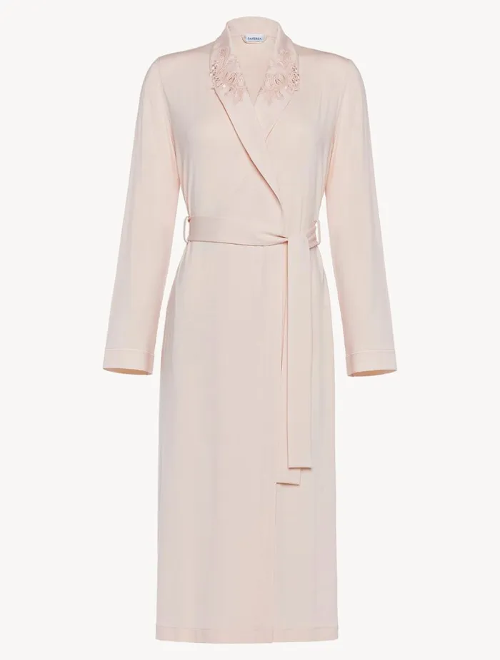 La Perla Robe In Pink Women Loungewear
