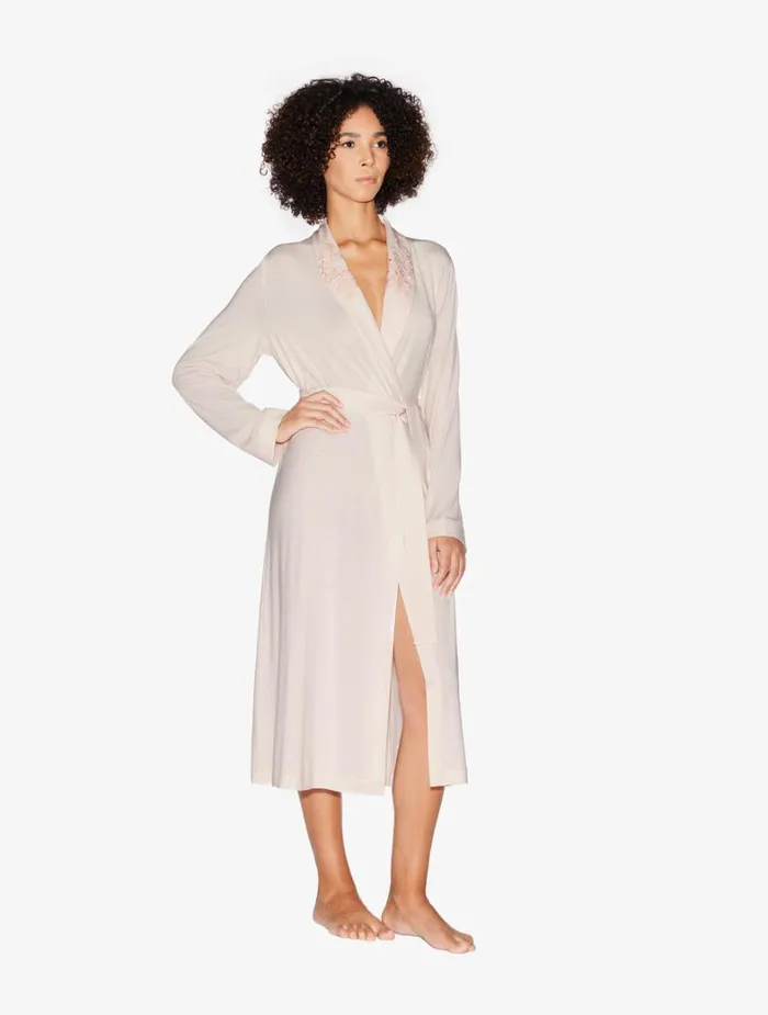 La Perla Robe In Pink Women Loungewear