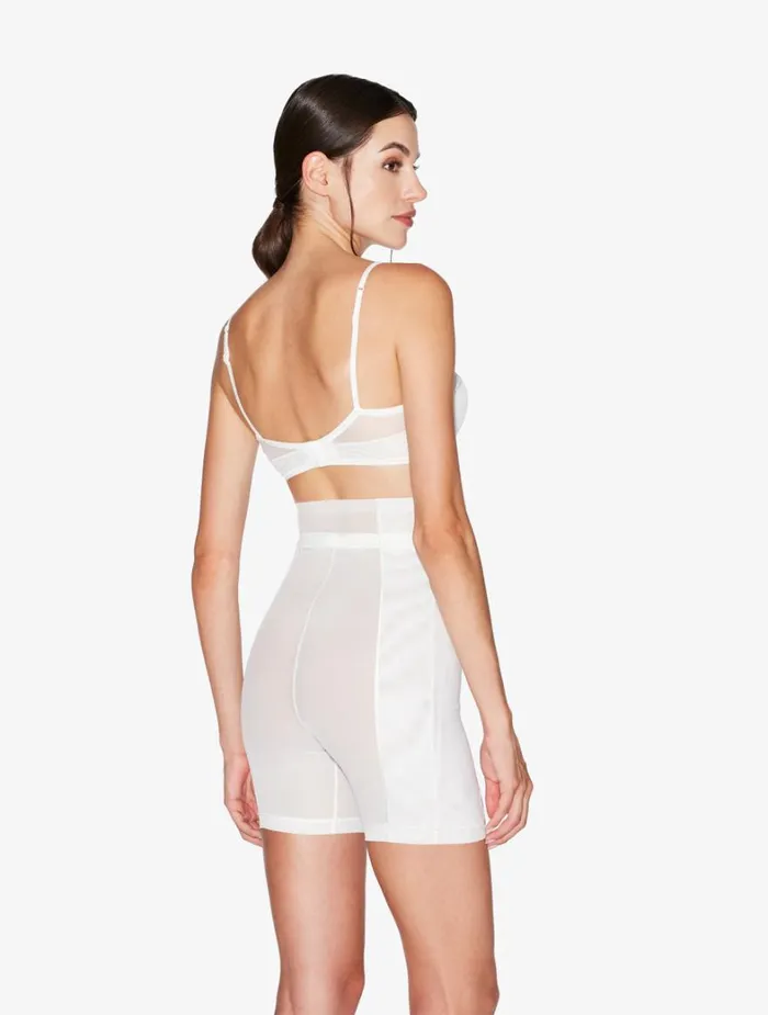 La Perla Shorts In Offwhite Stretch Tulle Women Hipster