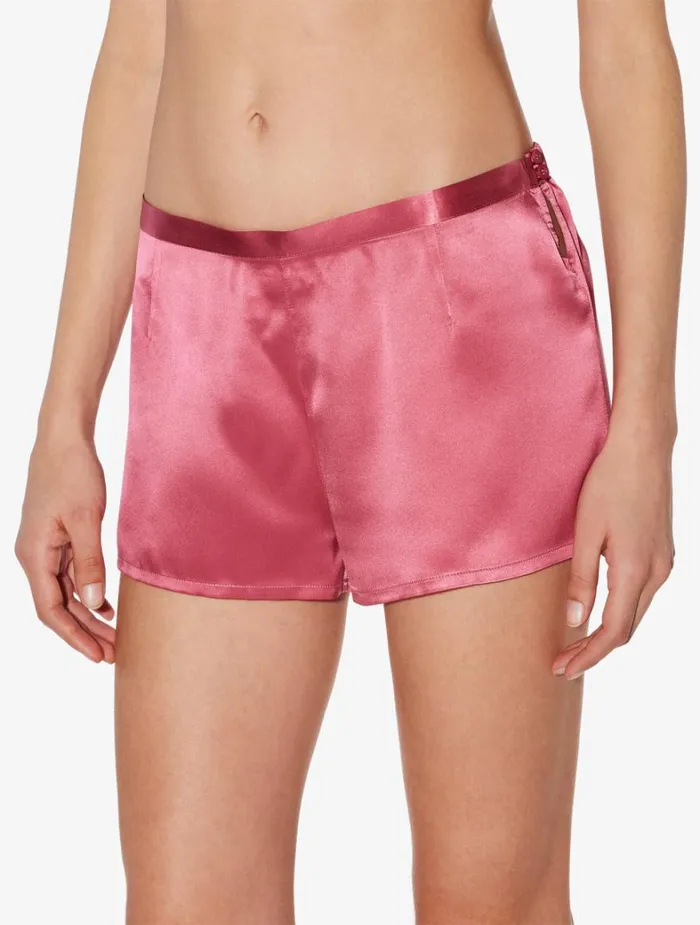 La Perla Silk Shorts In Wild Orchid Women Pajamas