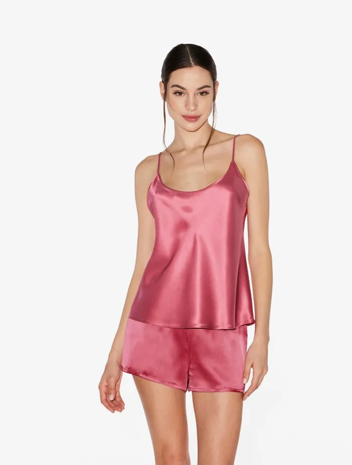 La Perla Silk Shorts In Wild Orchid Women Pajamas