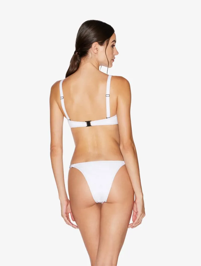 La Perla Triangle Bikini Top In White Women Bikinis
