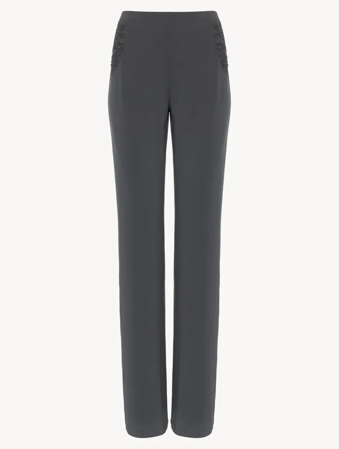 La Perla Trousers In Charcoal Grey Women Pajamas