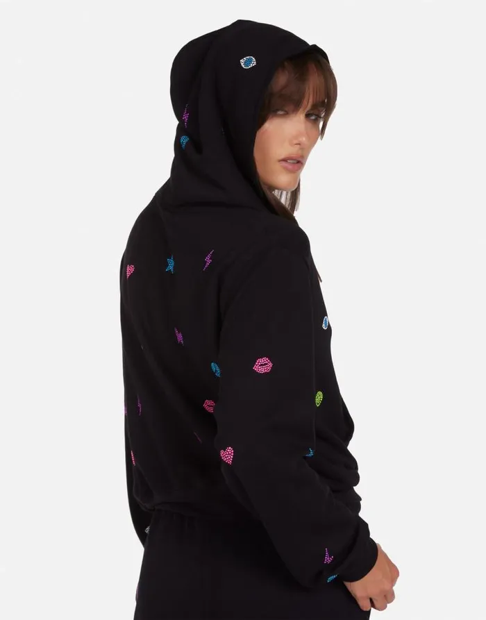 Lachelle Neon Stud Elements Black Women Lauren Moshi Long Sleeve