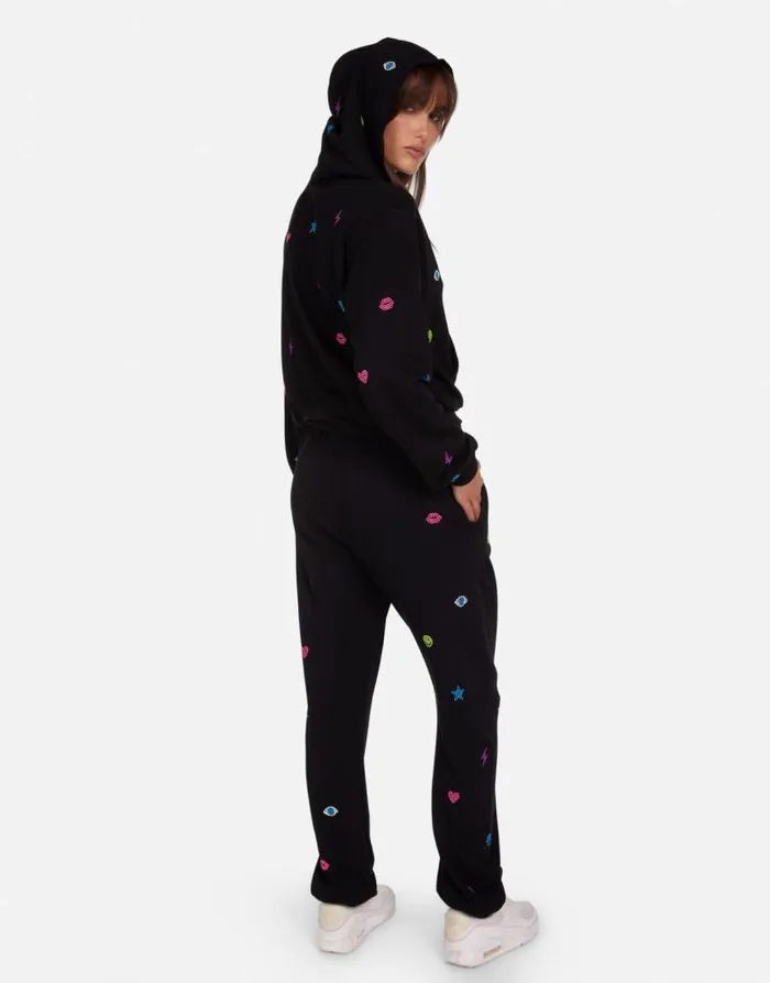 Lachelle Neon Stud Elements Black Women Lauren Moshi Long Sleeve