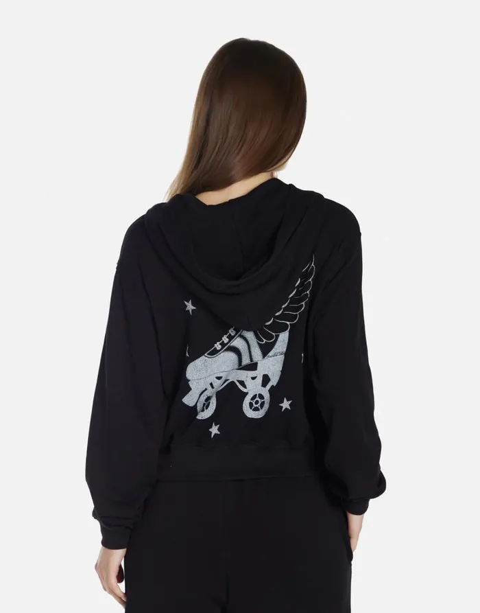 Lachelle Retro Skate Black Women Lauren Moshi Hoodies