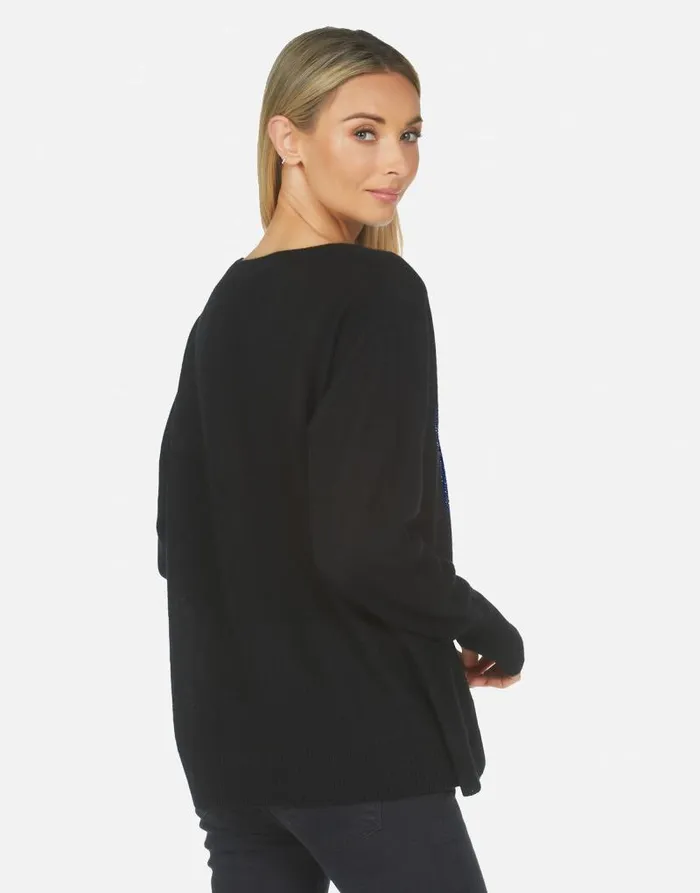 Ladona X Crystal Bowie Space Black Women Lauren Moshi Sweaters and Knits