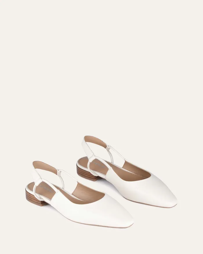 Larissa dress flats off white leather Women BALLET jomercer Larissa dress flats off white leather Women BALLET jomercer