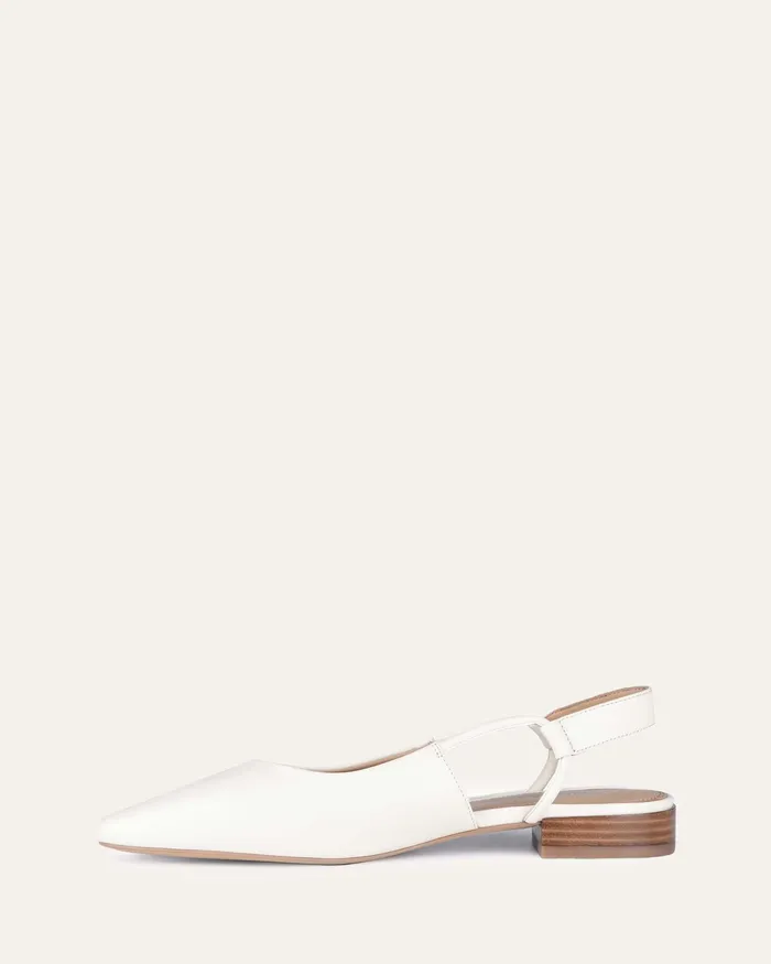 Larissa dress flats off white leather Women BALLET jomercer Larissa dress flats off white leather Women BALLET jomercer
