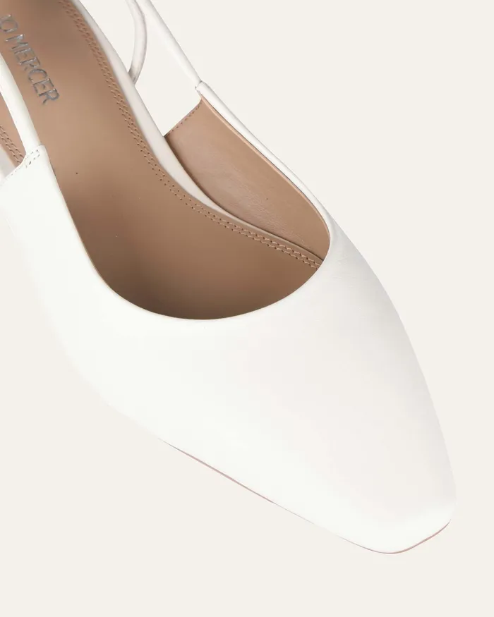Larissa dress flats off white leather Women BALLET jomercer Larissa dress flats off white leather Women BALLET jomercer