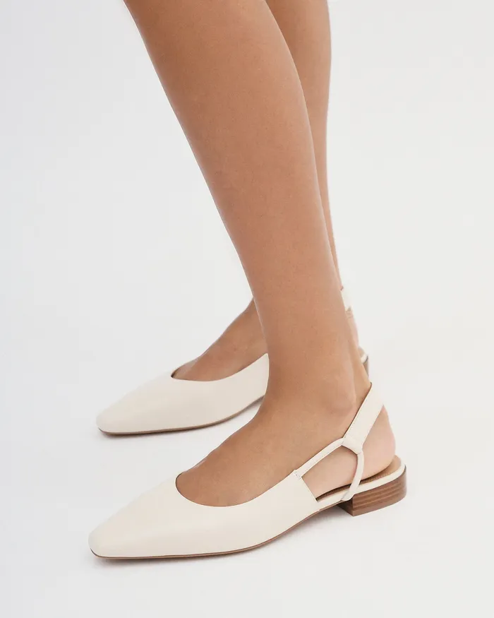 Larissa dress flats off white leather Women BALLET jomercer Larissa dress flats off white leather Women BALLET jomercer