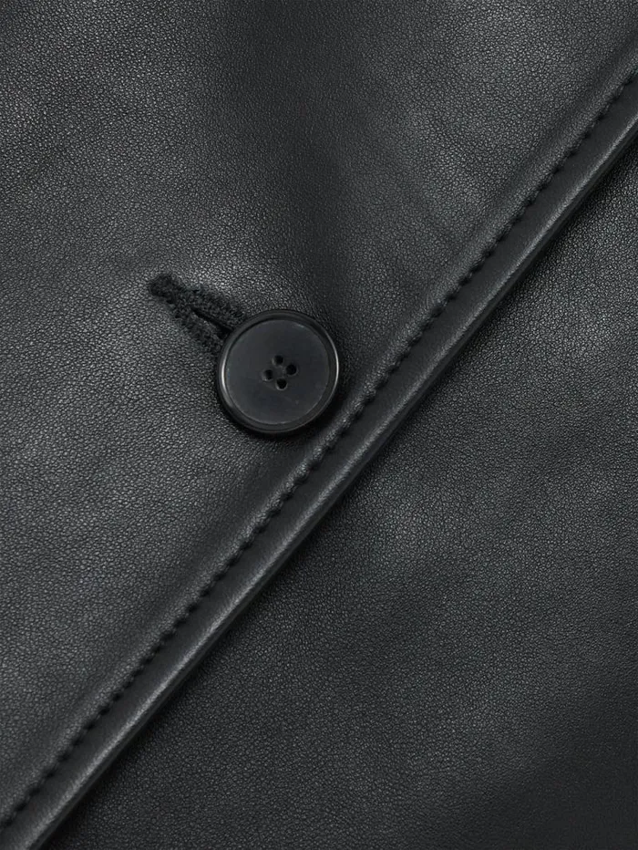 Leather Tailored Blazer Black Women Jigsaw Leather