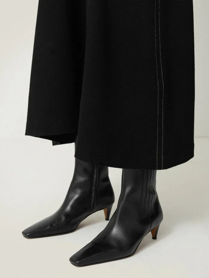 Leather Valerie Ankle Boot Black Women Jigsaw Boots
