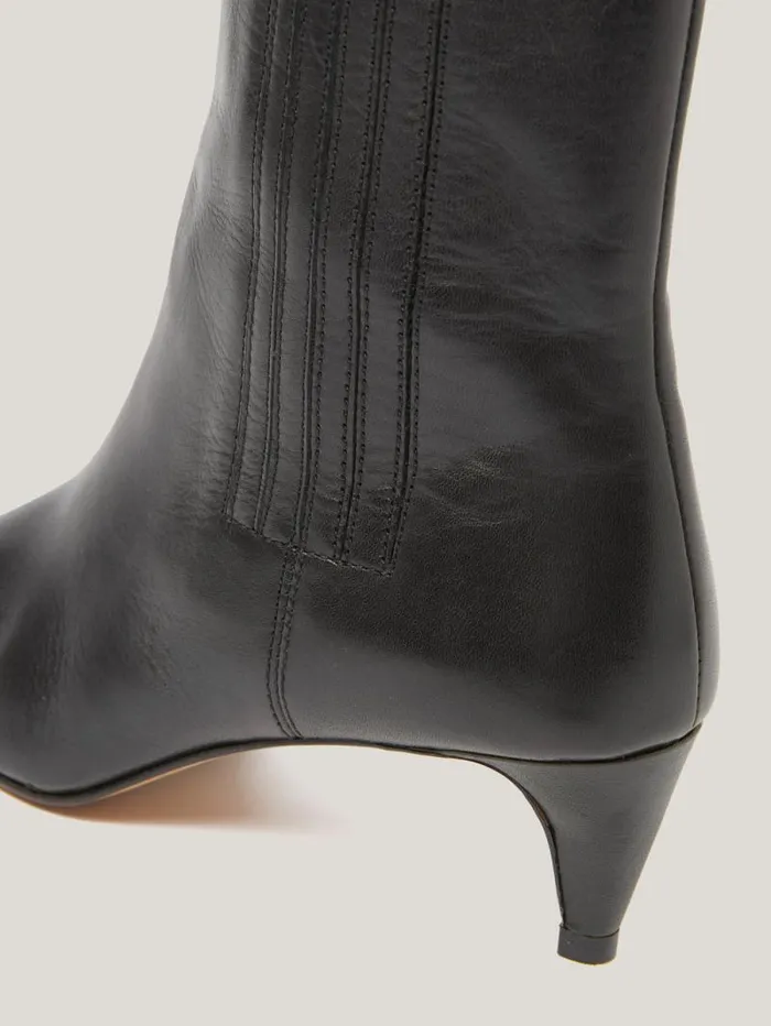 Leather Valerie Ankle Boot Black Women Jigsaw Boots