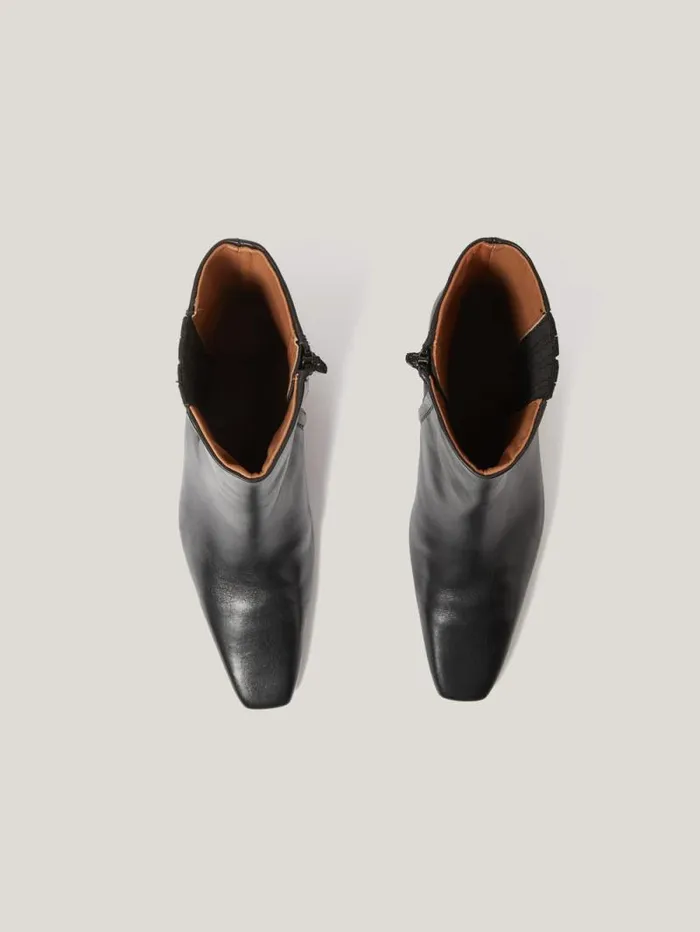 Leather Valerie Ankle Boot Black Women Jigsaw Boots