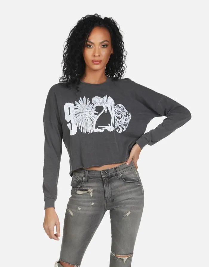 Lee 90210 Pigment Black Women Lauren Moshi Long Sleeve