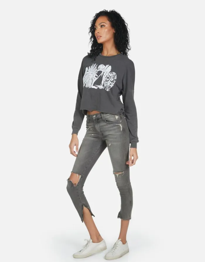 Lee 90210 Pigment Black Women Lauren Moshi Long Sleeve