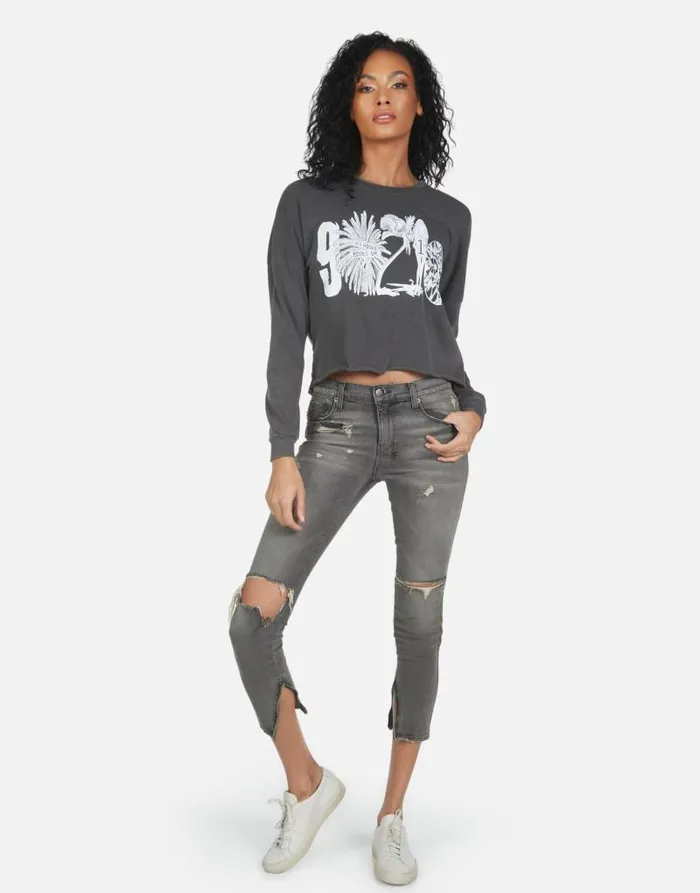 Lee 90210 Pigment Black Women Lauren Moshi Long Sleeve